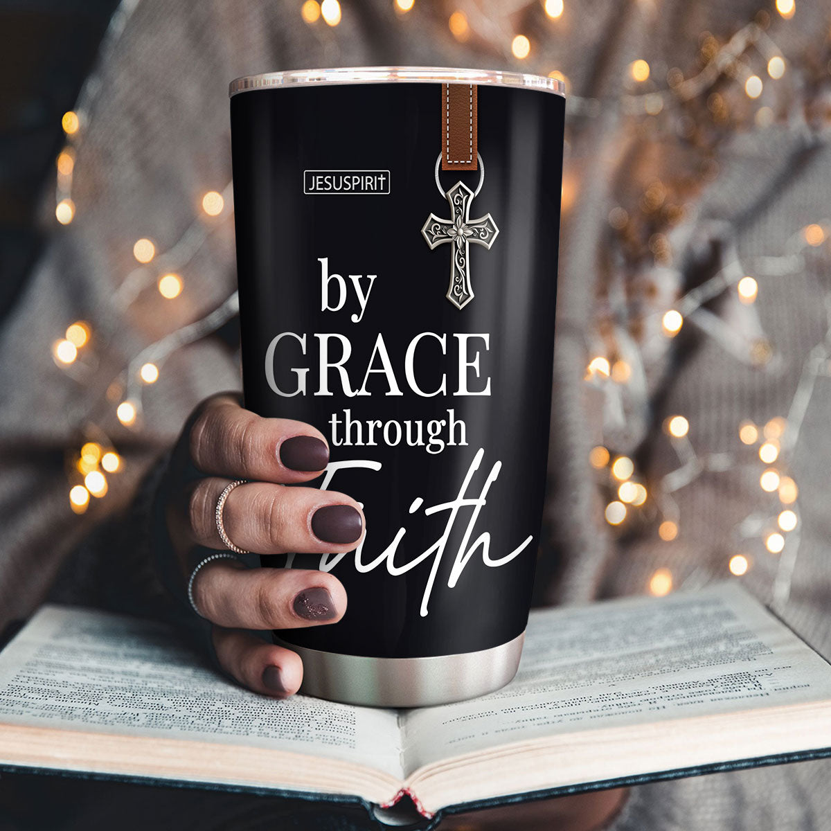 Awesome Personalized Stainless Steel Tumbler 20oz - By Grace Through Faith H14