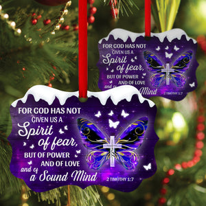 God Has Given Us Power And A Sound Mind - Beautifull Butterfly Aluminium Ornament NUHN210