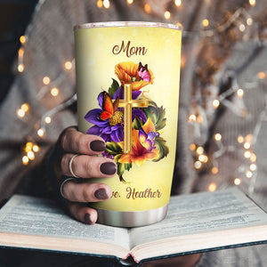 Through Your Life, I’ve Found His Grace - Lovely Personalized Stainless Steel Tumbler 20oz NUHN370