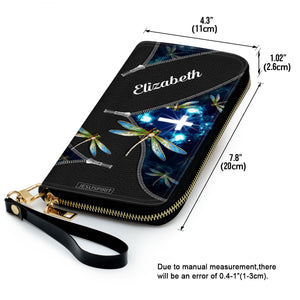 Beautiful Personalized Dragonfly Clutch Purse CP20