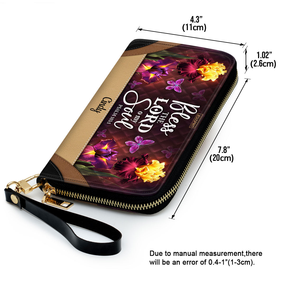 Bless The Lord O My Soul - Awesome Personalized Butterfly Clutch Purse NUH335