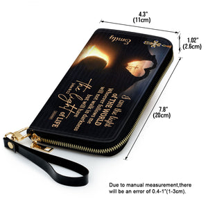 Awesome Personalized Clutch Purse - I Am The Light Of The World NUH450