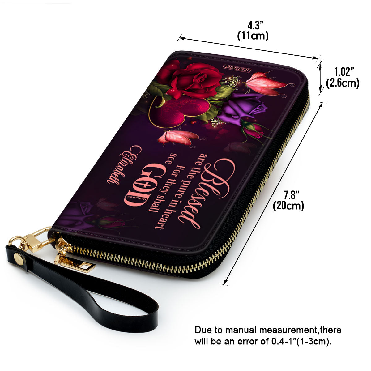 Must-Have Personalized Clutch Purse - Blessed Are The Pure In Heart For They Shall See God NUH472