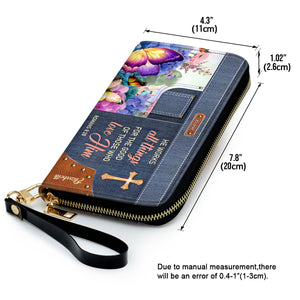 Must - Have Personalized Clutch Purse - He Works All Things For The Good Of Those Who Love Him NUM315