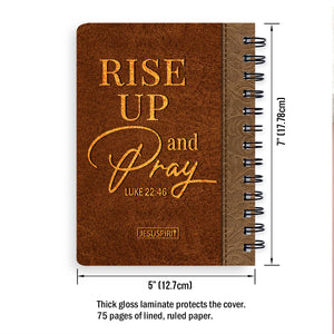 Rise Up And Pray - Beautiful Personalized Spiral Journal H10