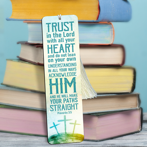 Lean Not On Your Own Understanding - Unique Personalized Wooden Bookmarks HN34
