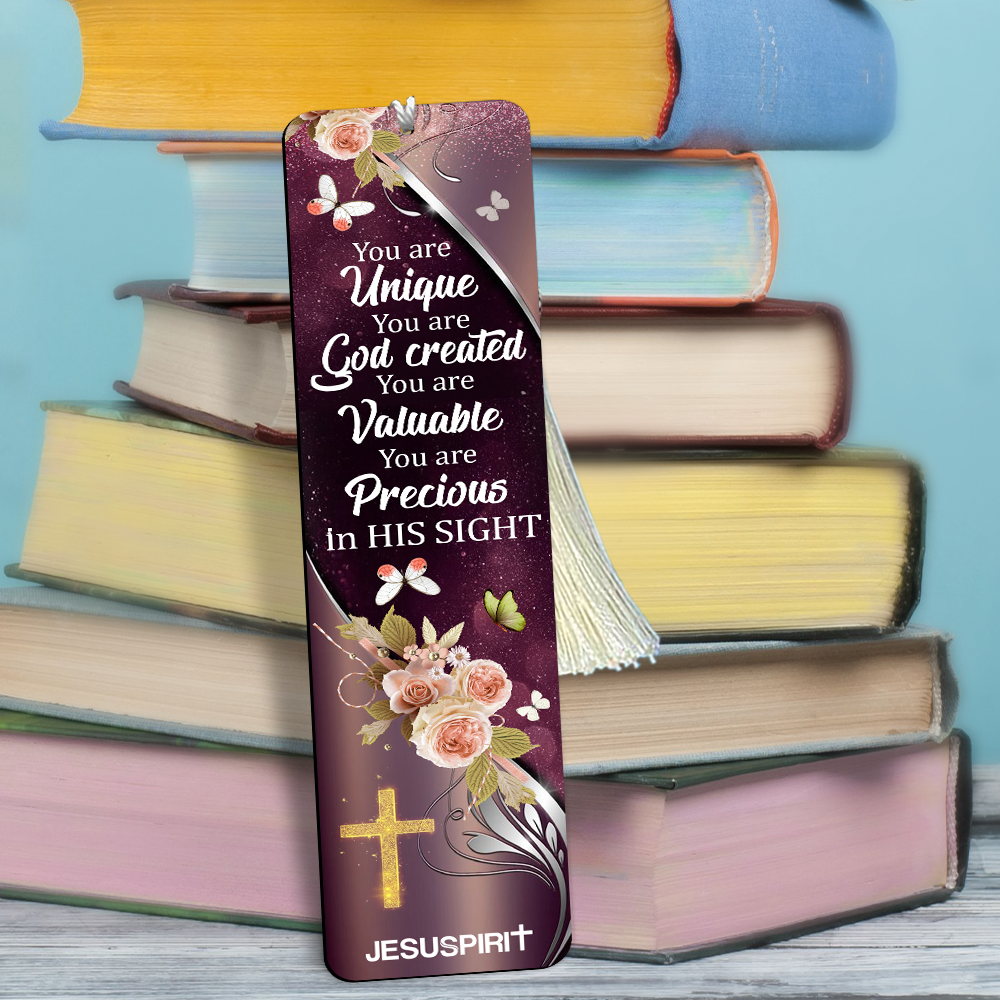 You Are God Created - Beautiful Personalized Wooden Bookmarks BM43