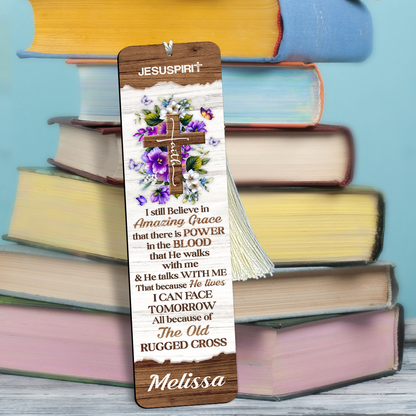 Must-Have Personalized Wooden Bookmarks - I Still Believe In Amazing Grace NUHN145B