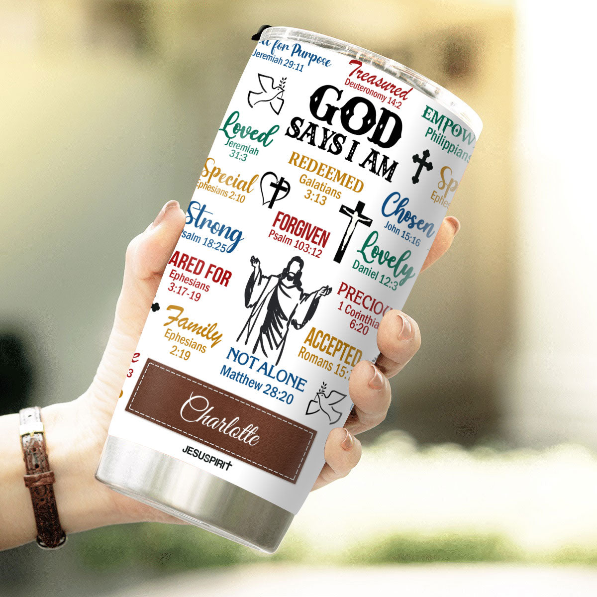 Christian Tumbler 30 Oz (Coffee and Jesus) – Shalom Apparel