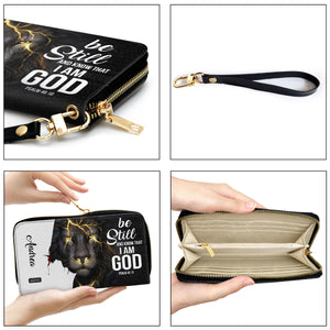 Beautiful Personalized Clutch Purse - Be Still And Know That I Am God H03