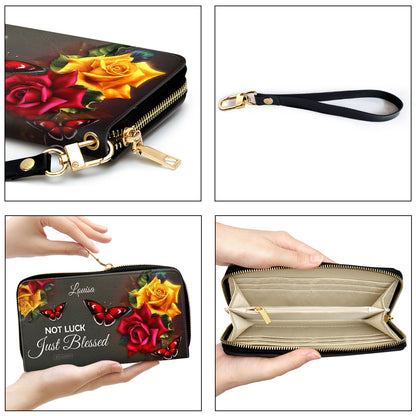 Not Luck, Just Blessed - Beautiful Personalized Clutch Purse H08