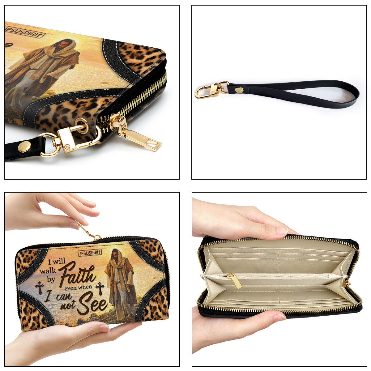 I Will Walk By Faith Even When I Cannot See - Lovely Christian Clutch Purse HIHN277