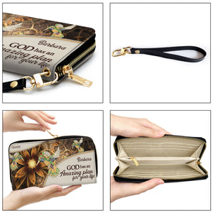 Lovely Personalized Clutch Purse - God Has An Amazing Plan For Your Life NUH276