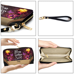 Bless The Lord O My Soul - Awesome Personalized Butterfly Clutch Purse NUH335
