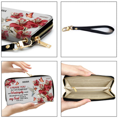 Unqiue Personalized Clutch Purse - Wonderful Are Your Works NUH454