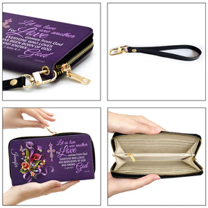 Must-Have Personalized Clutch Purse - Let Us Love One Another NUH464