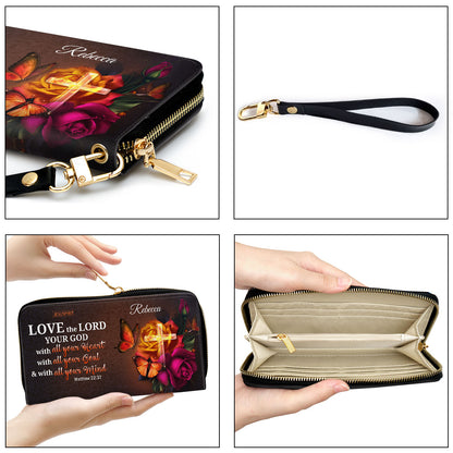 Must-Have Personalized Clutch Purse - Love The Lord Your God With All Your Heart NUH469