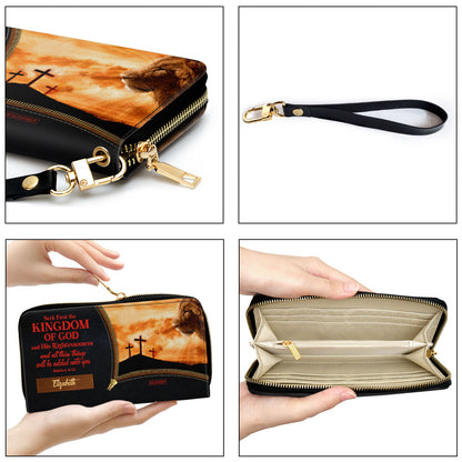 Seek First The Kingdom Of God And His Righteousness - Lovely Personalized Clutch Purse NUH486