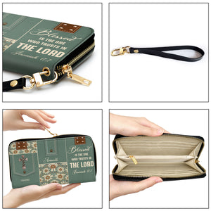 Blessed Is The One Who Trusts In The Lord - Adorable Personalized Clutch Purse NUM311