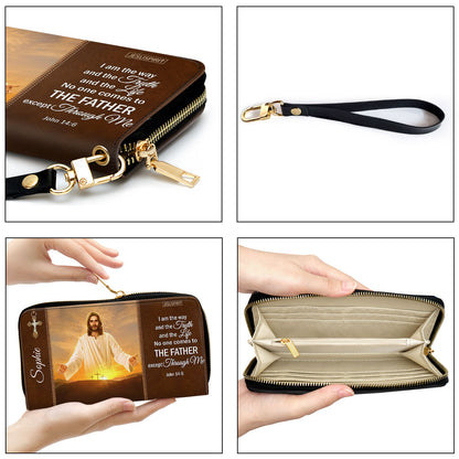 Meaningful Personalized Clutch Purse - I Am The Way And The Truth And The Life NUM445