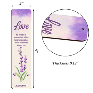Faith Hope Love - Pretty Personalized Wooden Bookmarks HN33