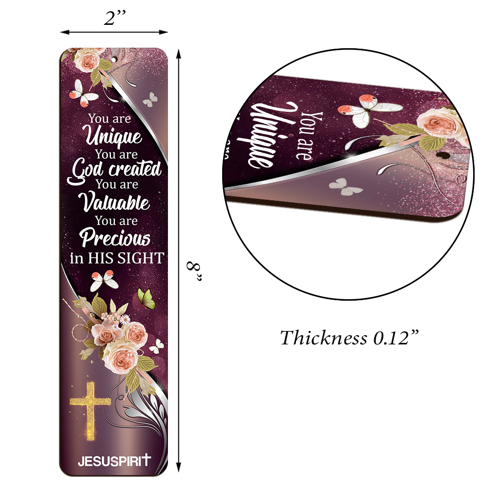 You Are God Created - Beautiful Personalized Wooden Bookmarks BM43