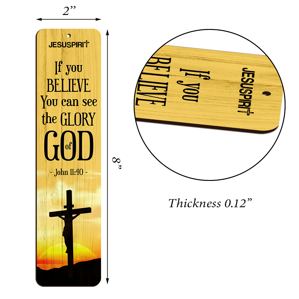 Special Personalized Wooden Bookmarks - You Can See The Glory Of God HN37