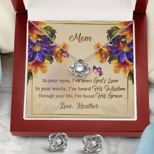 In Your Words, I‘ve Heard His Wisdom - Beautiful Personalized Love Knot Necklace NUHN370