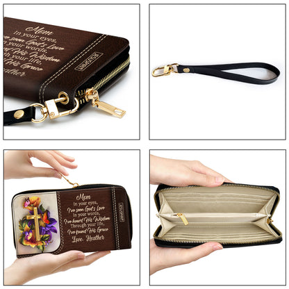 Through Your Life, I’ve Found His Grace - Awesome Personalized Clutch Purse NUHN370