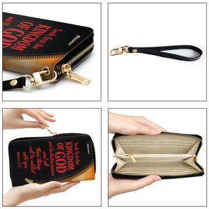 Jesuspirit | Matthew 6:33 | Christian Gift Ideas For Religious Women | Personalized Zippered Leather Clutch Purse NUH486H