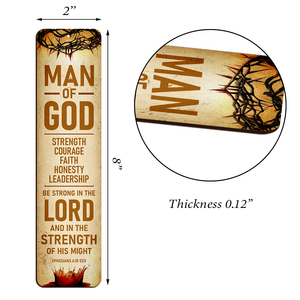 Be Strong In The Lord - Personalized Wooden Bookmarks HN32