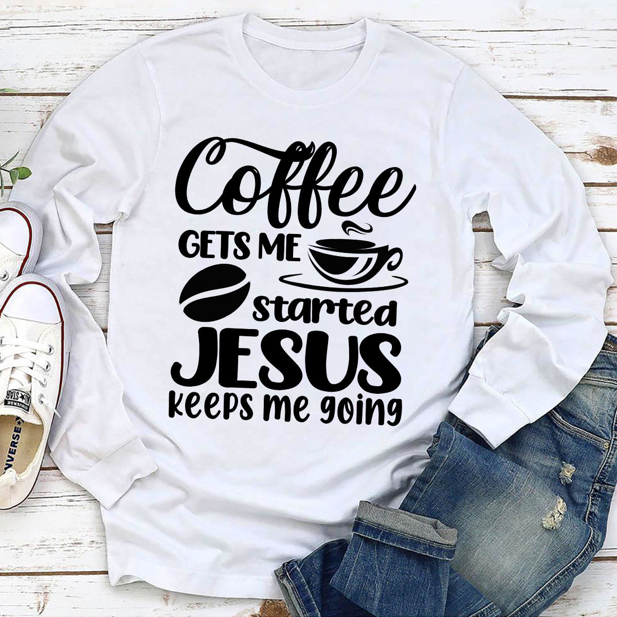 Lovely Christian Unisex Long Sleeve - Jesus Keeps Me Going HHN346