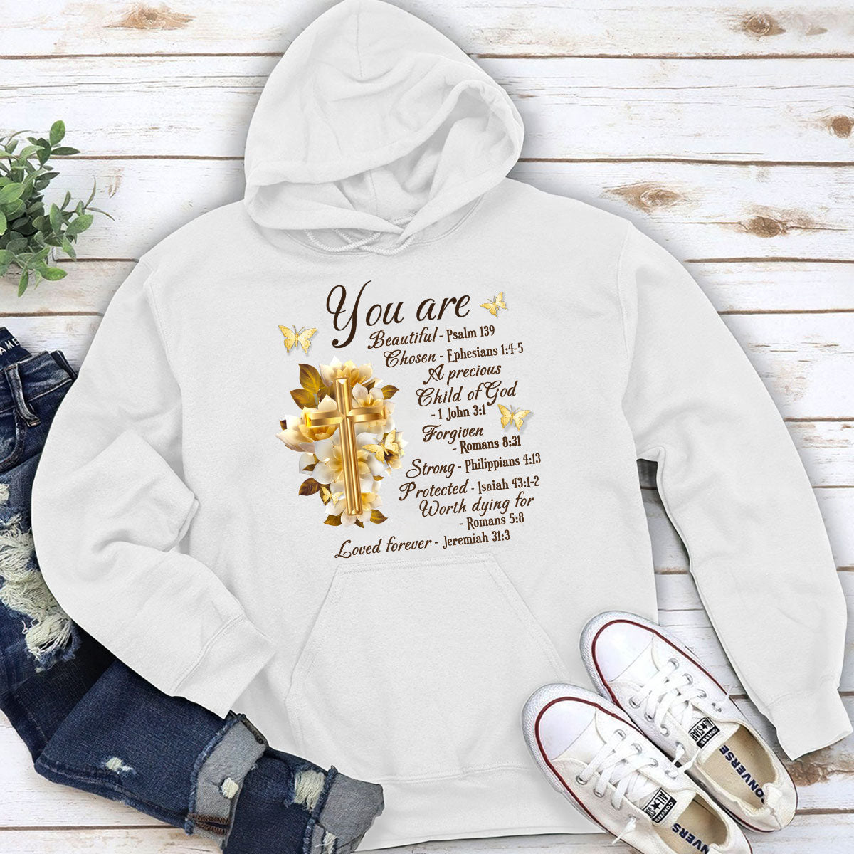 Lovely Christian Unisex Hoodie - You Are Protected NUHN353