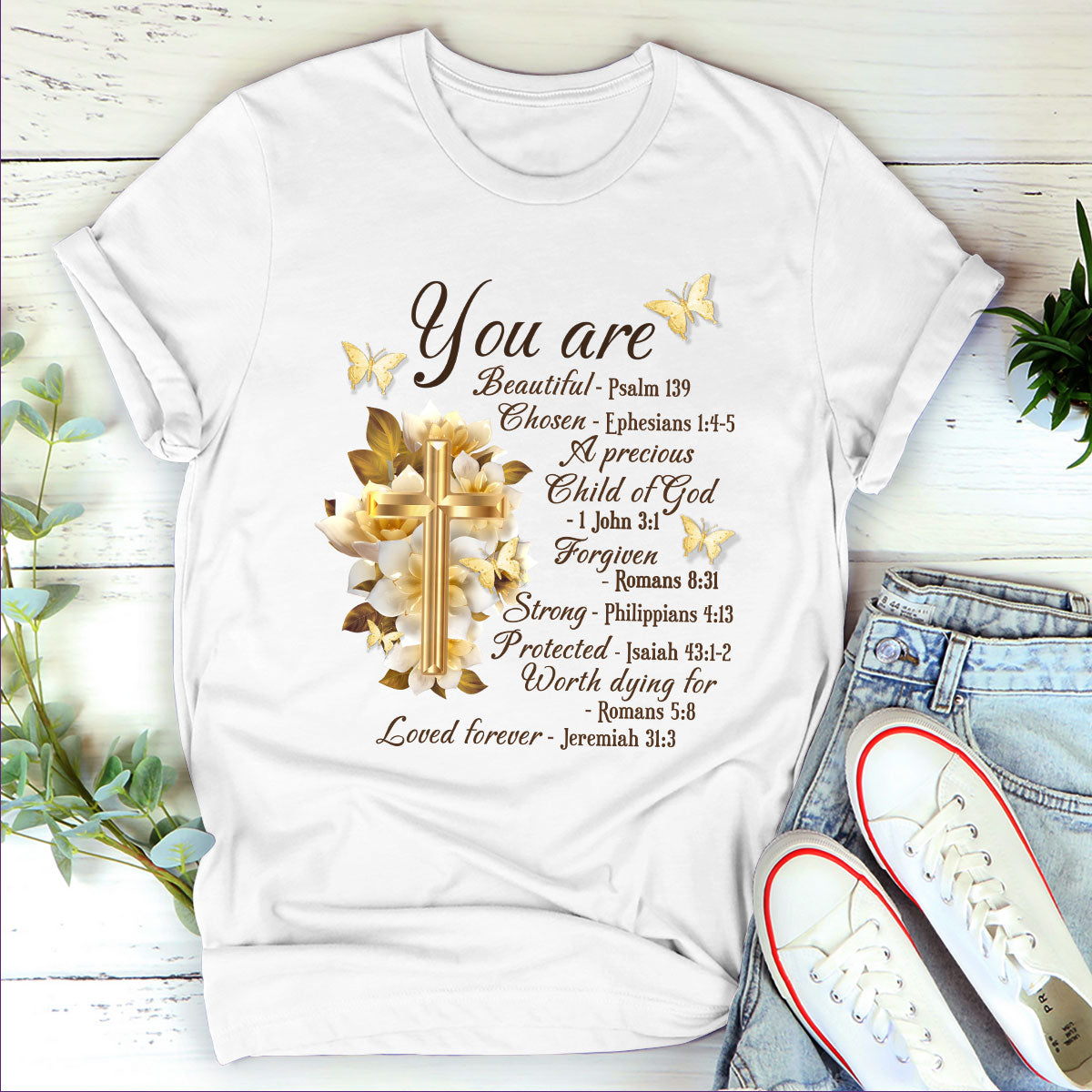 You Are Beautiful - Pretty Christian Unisex T-shirt NUHN353
