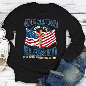 Awesome Christian Unisex Long Sleeve - Blessed Is The Nation Whose God Is The Lord AM226