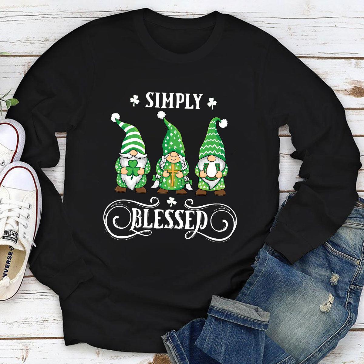 Simply Blessed - Awesome Christian Unisex Long Sleeve NUM377