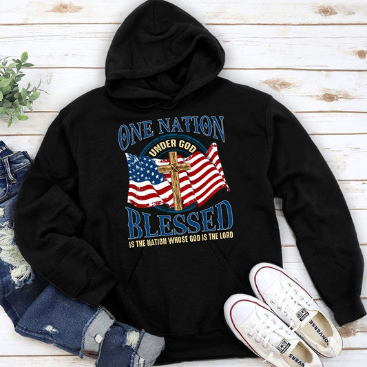 One Nation Under God - Christian Unisex Hoodie AM226