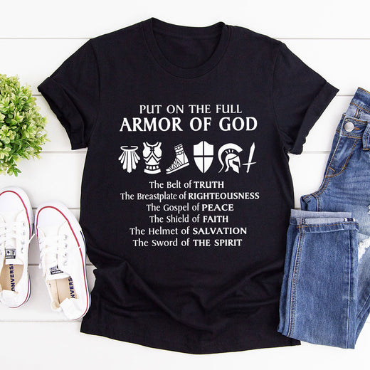 Unqiue Christian Unisex T-shirt - Put On The Full Armor Of God NUM352