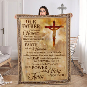 Give Us This Day Our Daily Bread - Awesome Fleece Blanket NUH323