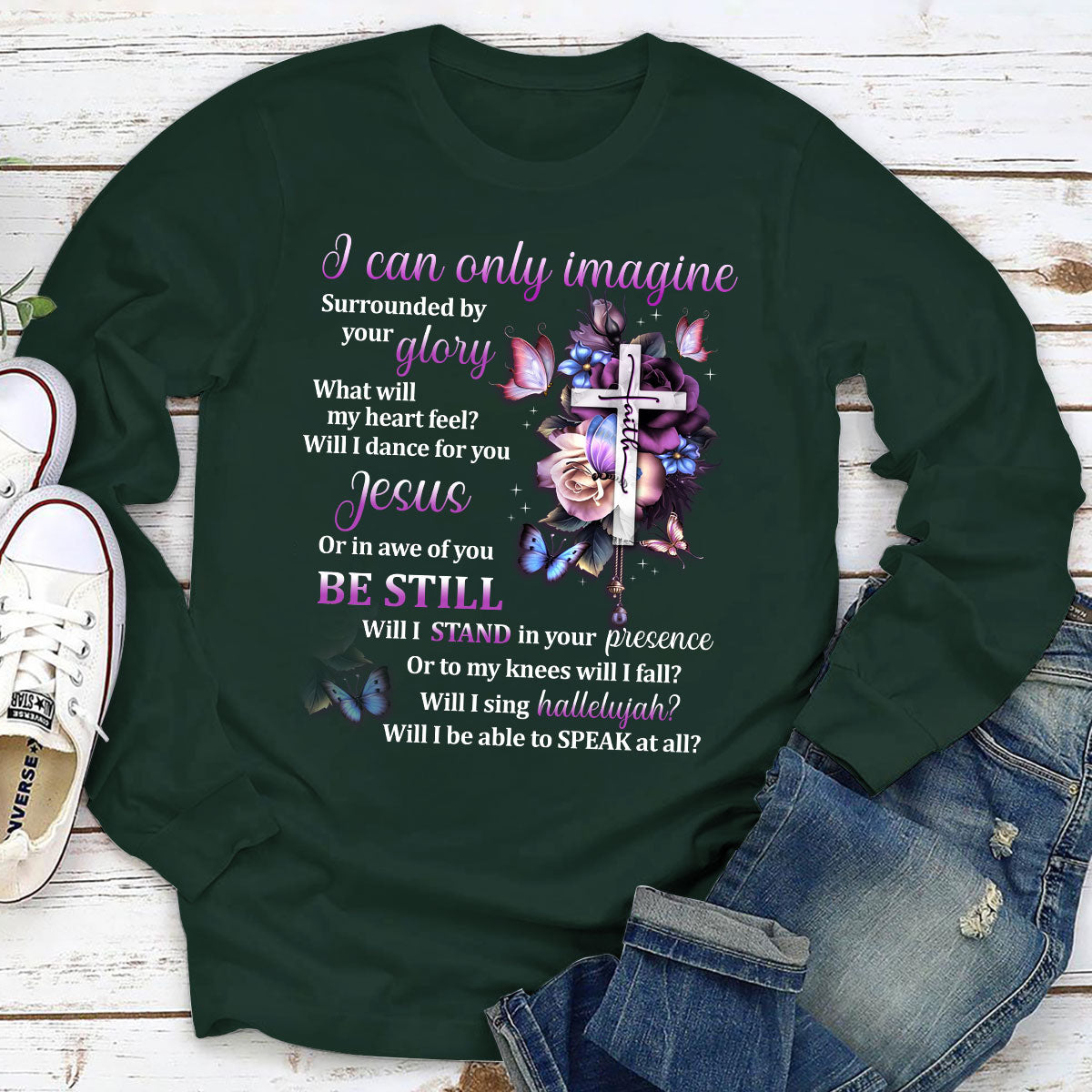 Special Christian Unisex Long Sleeve - I Can Only Imagine HAP01