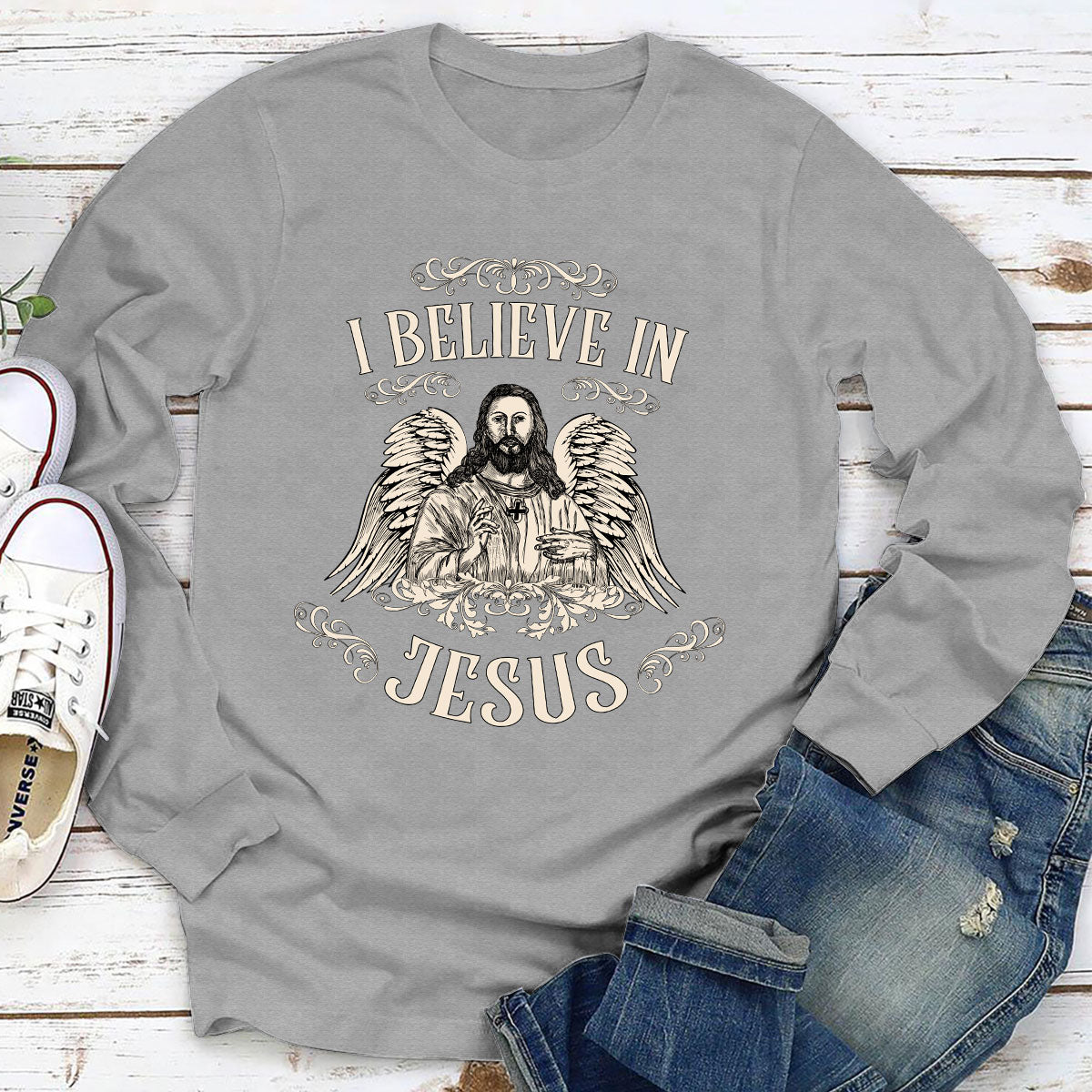 Classic Unisex Long Sleeve - In Jesus, I Trust HIM252