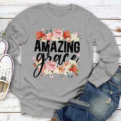 Adorable Flower Unisex Long Sleeve - Amazing Grace HAP14