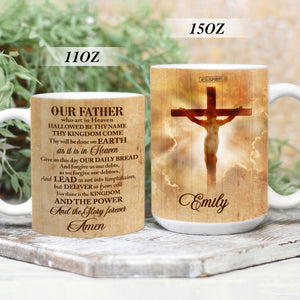 Give Us This Day Our Daily Bread - Unique Personalized Christian White Ceramic Mug NUH323