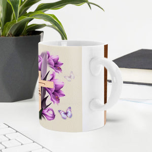 You Can Count On God - Adorable Personalized Butterfly White Ceramic Mug NUH332