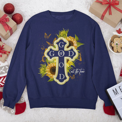 Unique Cross Unisex Sweatshirt - God Is Good All The Time HIM251