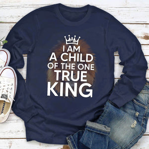 Lion Unisex Long Sleeve - I Am A Child Of The One True King HAP13