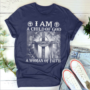 I Am A Child of God - Cross Unisex T-shirt NUM256
