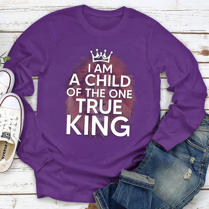 Lion Unisex Long Sleeve - I Am A Child Of The One True King HAP13