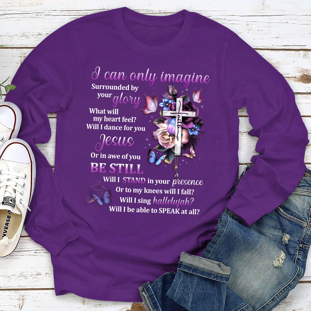 Special Christian Unisex Long Sleeve - I Can Only Imagine HAP01