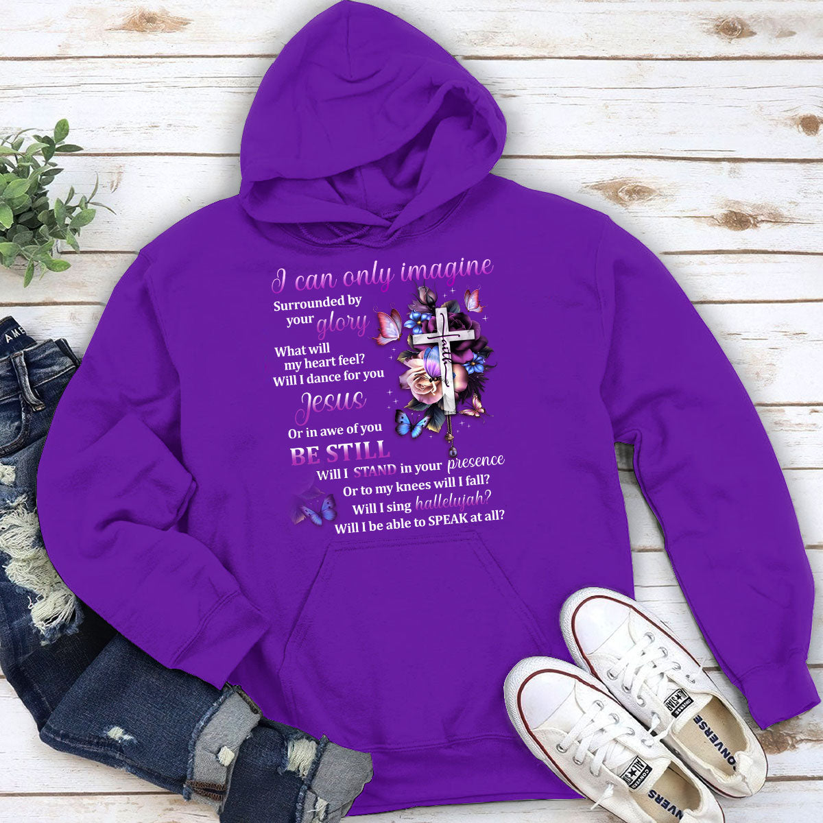 Unique Christian Unisex Hoodie - I Can Only Imagine HAP01